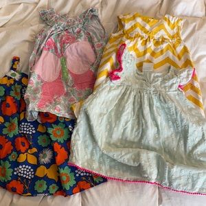 Girls 4t cotton dress bundle
